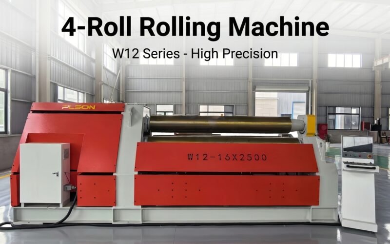 Plate roll bending machine design for industrial metal fabrication
